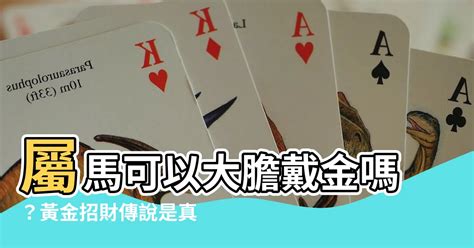 屬馬適合戴黃金嗎|生肖兔、馬，小心佩戴黃金招是非 